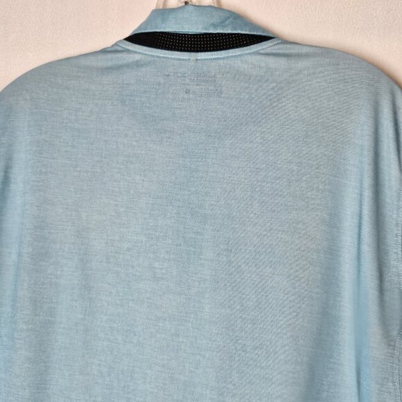 Nike Golf Mobility Fade Dri Fit Polo Shirt Mens Sz M Teal to Blue Ombre Fade - Picture 6 of 11